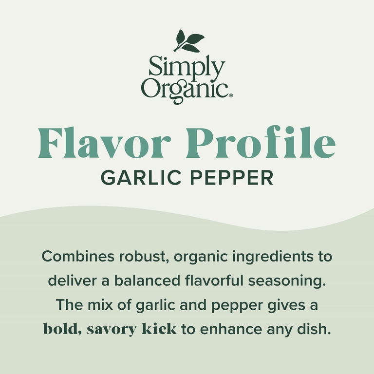 Simply Organic, чеснок и перец, 106 г (3,73 унции)
