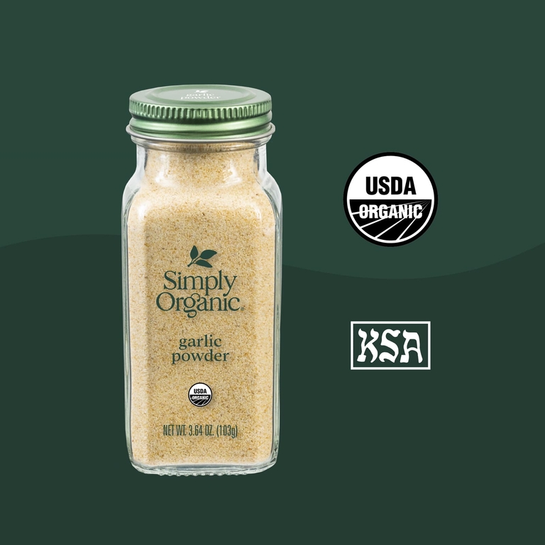 Simply Organic, чесночный порошок, 103 г (3,64 унции)