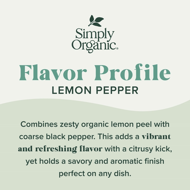 Simply Organic, Лимонный перец, 90 г (3,17 унции)