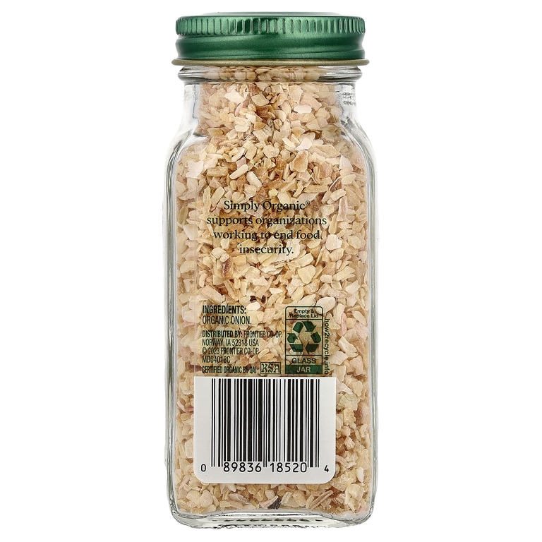 Simply Organic, лук репчатый, 63 г (2,21 унции)