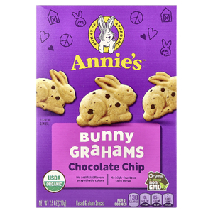 Annie's Homegrown, Печенье кролики домашние органические с шоколадной крошкой, 213 г (7,5 унции)