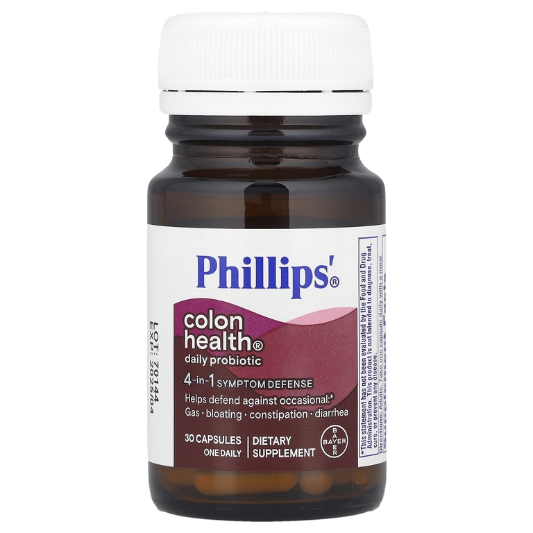 Phillip's, пробиотик для толстого кишечника для ежедневного приема, 30 капсул