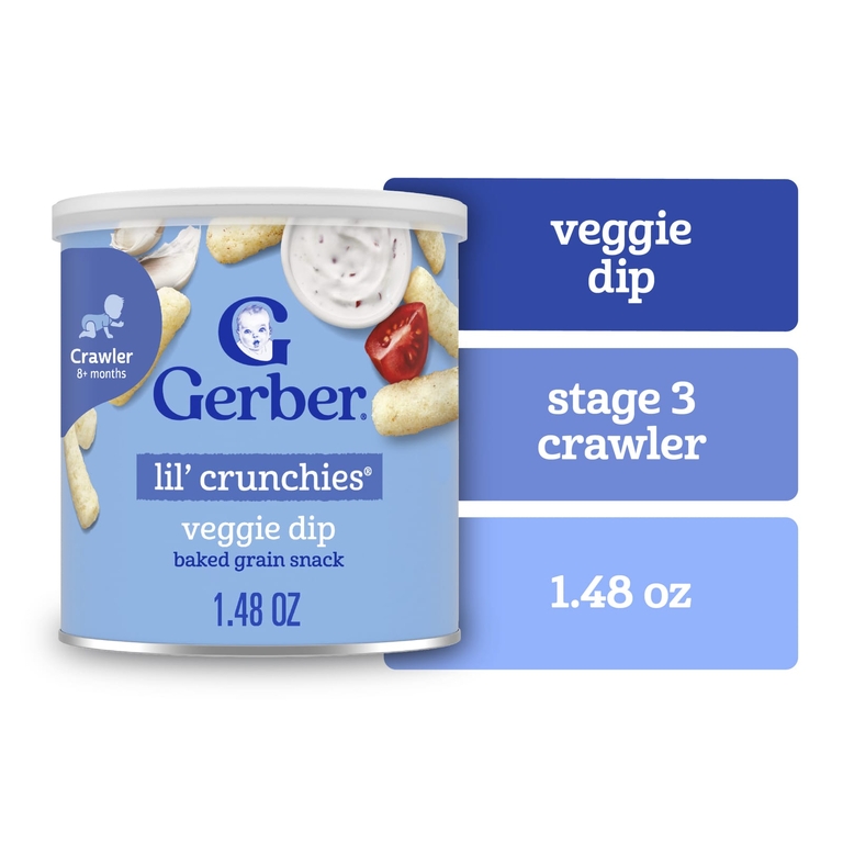 Gerber, снек из запеченных злаков, для детей от 8 месяцев, растительный соус, 42 г (1,48 унции)