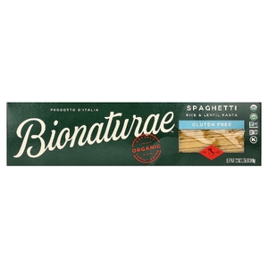 Bionaturae, паста из риса и чечевицы без глютена, спагетти, 340 г (12 унций)