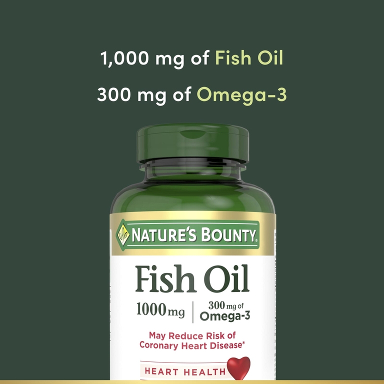 Nature's Bounty, рыбий жир, 1000 мг, 145 мягких таблеток быстрого высвобождения