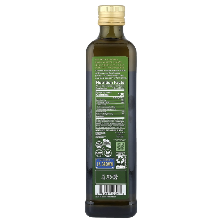 California Olive Ranch, оливковое масло первого отжима, 500 мл (16,9 жидк. унции)