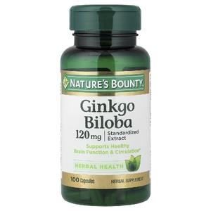 Nature's Bounty, Гинкго билоба, 120 мг, 100 капсул