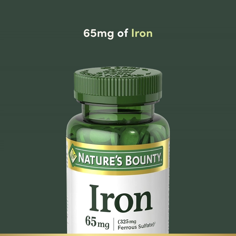 Nature's Bounty, железо, 65 мг, 100 таблеток