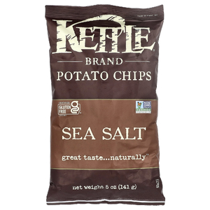 Kettle Foods, картофельные чипсы, с морской солью, 141 г (5 унций)