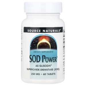 Source Naturals, Супероксиддисмутаза, 250 мг, 60 таблеток
