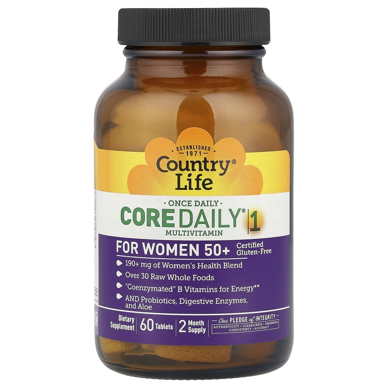 Country Life, Мультивитамины для женщин старше 50 лет, 60 таблеток