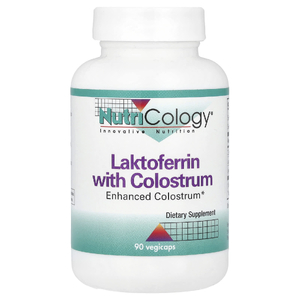 Nutricology, лактоферрин с молозивом, 90 вегетарианских капсул