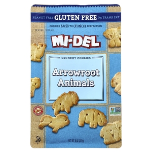Mi-Del Cookies, хрустящее печенье, с животными аррорута, 227 г (8 унций) (Товар снят с продажи) 