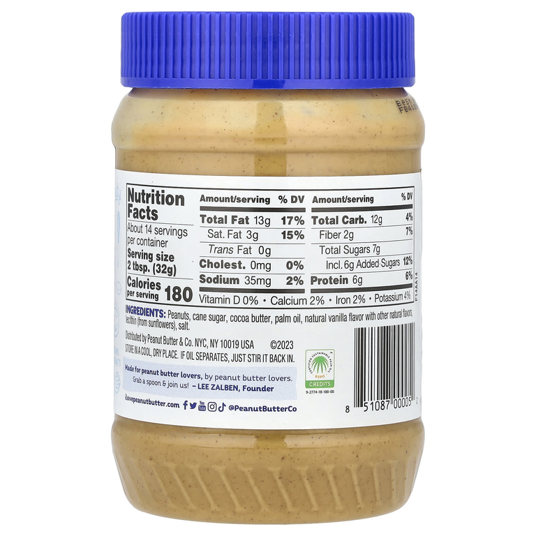 Peanut Butter & Co., арахисовое масло, смешанное со сладким белым шоколадом, 454 г