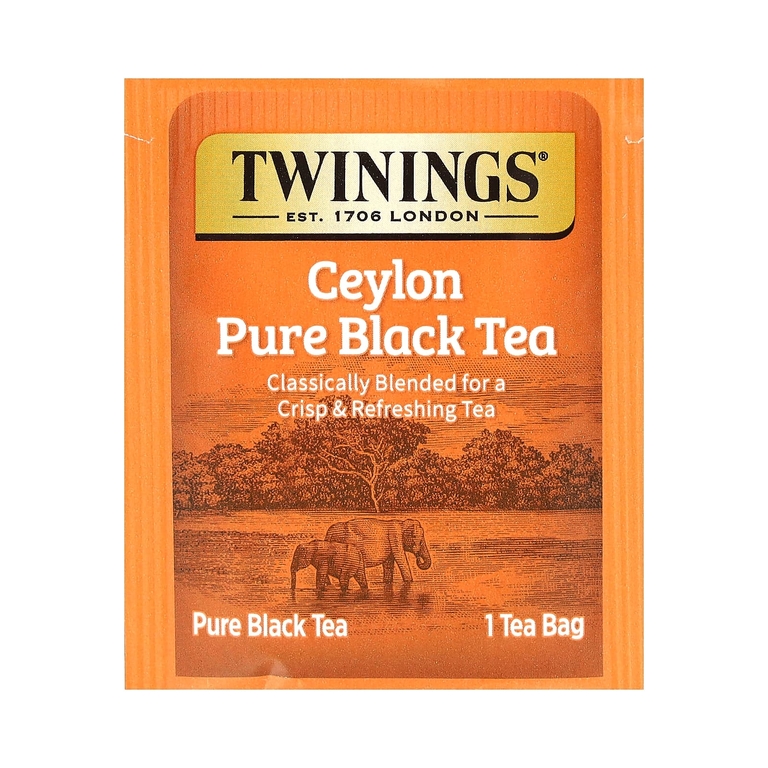 Twinings, чистый черный чай, цейлонский, 20 чайных пакетиков, 40 г (1,41 унции)