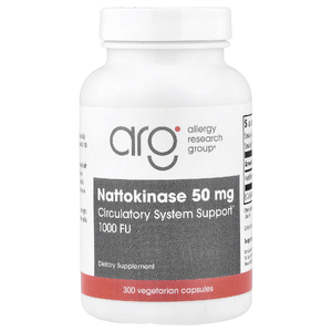 Allergy Research Group, наттокиназа, 50 мг, 300 вегетарианских капсул