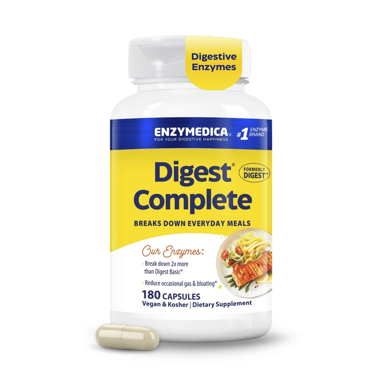 Enzymedica, полная формула пищеварительных ферментов, 180 капсул