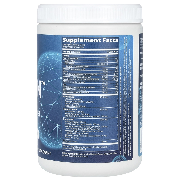 MRM Nutrition, предтренировочная добавка, ягоды, 350 г (12,3 унции)