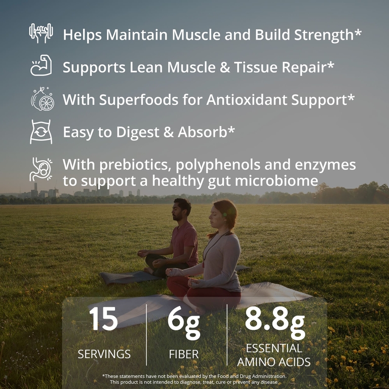 MRM Nutrition, растительный протеин с суперфудами, со вкусом шоколада, 570 г (1,26 фунта)