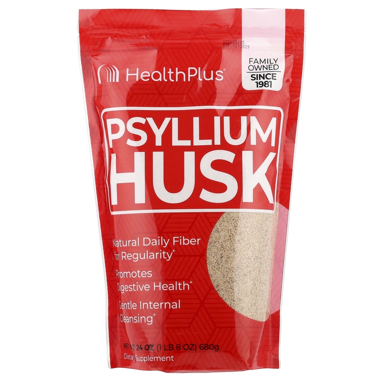 Health Plus, шелуха подорожника, 680 г (1 фунт 8 унций)