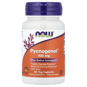 NOW Foods, Экстракт коры французской приморской сосны с амлой, 60 растительных капсул