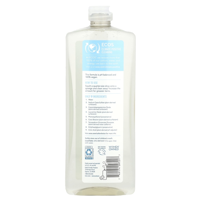Earth Friendly Products, средство для мытья посуды на растительной основе, без запаха, 739 мл (25 жидк. унций)
