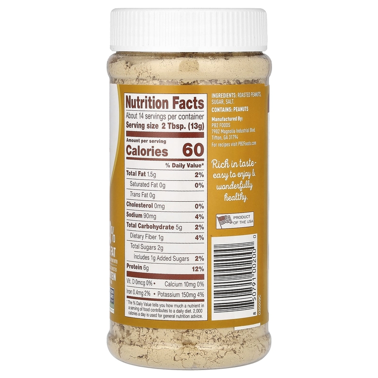 PB2 Foods, Оригинальная арахисовая паста, 184 г (6,5 унции)