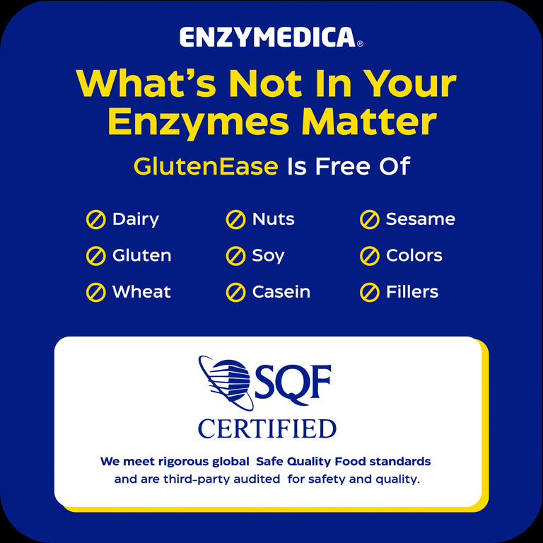 Enzymedica, формула пищеварительных ферментов для переваривания глютена и казеина, 120 капсул