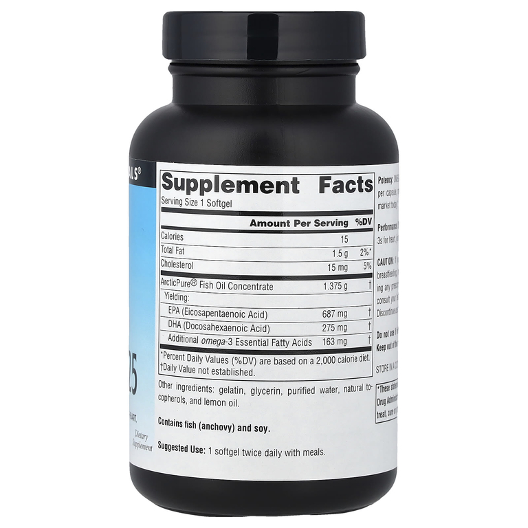 Source Naturals, омега-3 рыбий жир, 1125 мг, 60 желатиновых капсул