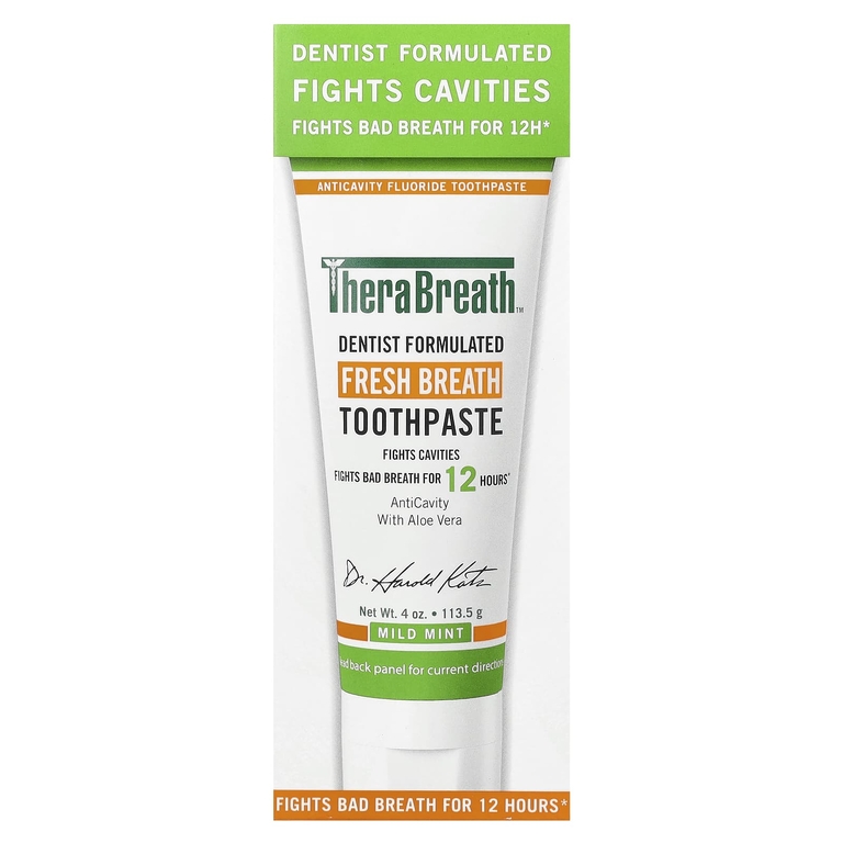 TheraBreath, Освежающая дыхание зубная паста, с мягким мятным вкусом, 4 унции (113,5 г)