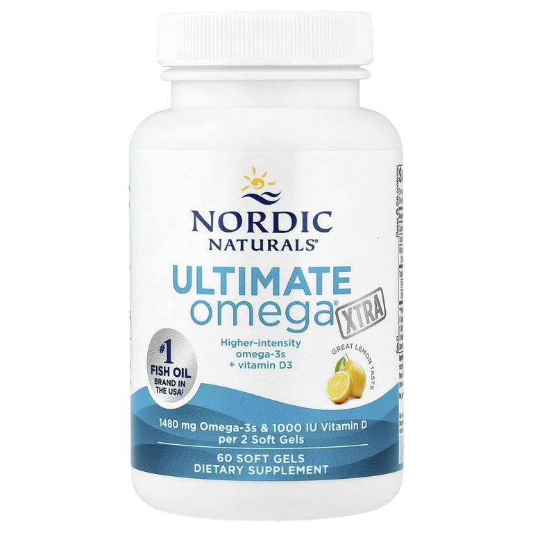 Nordic Naturals, омега-3 кислоты, со вкусом лимона, 1480 мг, 60 желатиновых капсул (740 мг в 1 капсуле)