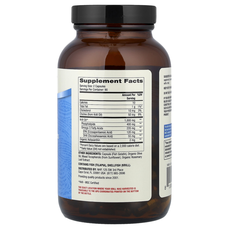 Dr. Mercola, Масло антарктического криля, 180 капсул (Товар снят с продажи) 