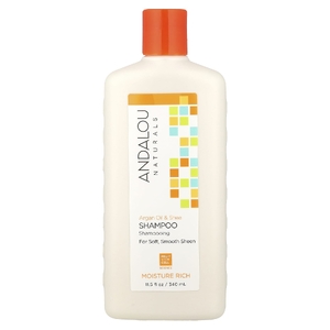 Andalou Naturals, Шампунь, глубокое увлажнение, для мягкости, гладкости и блеска, «Аргановое масло и масло ши», 340 мл (11,5 жидк. унций)