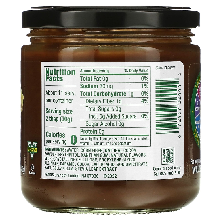 Walden Farms, Шоколадный десертный соус, 340 г (12 унций)