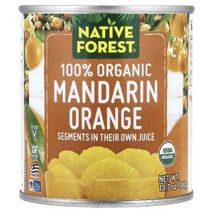 Native Forest, 100% органический мандарин и апельсин, 304 г (10,7 унции)
