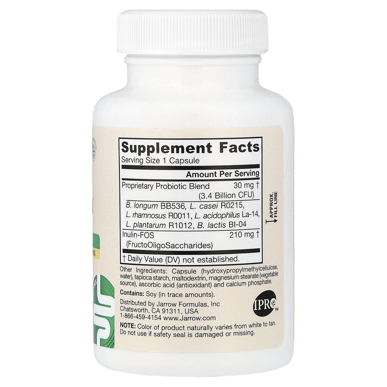 Jarrow Formulas, Пробиотики + пребиотики, 100 растительных капсул