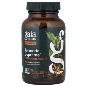 Gaia Herbs, куркума, 120 капсул с жидкостью
