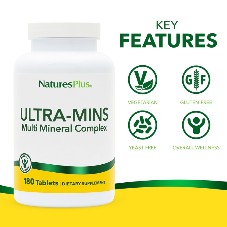 NaturesPlus, комплекс минералов, 180 таблеток