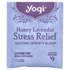 Yogi Tea, растительный чай от стресса, мед и лаванда, без кофеина, 16 чайных пакетиков, 29 г (1,02 унции)