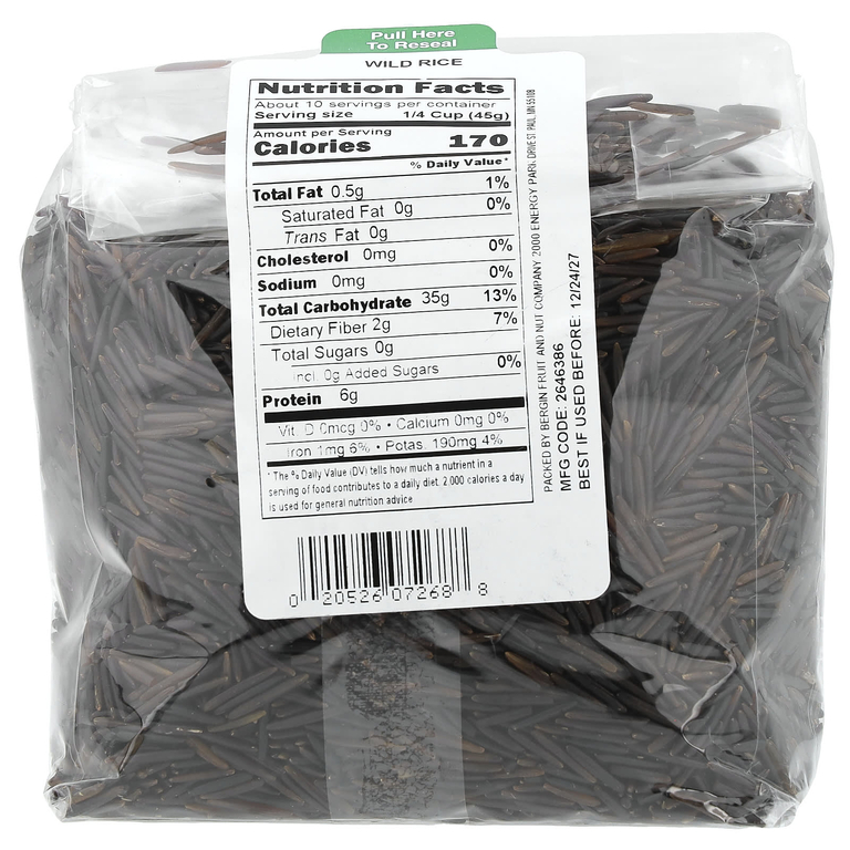 Bergin Fruit and Nut Company, Дикий рис, 454 г (16 унций)