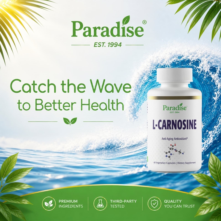 Paradise Herbs, L-карнозин, 60 вегетарианских капсул (250 мг на капсулу)