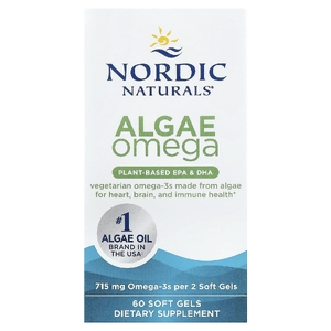 Nordic Naturals, омега-3 из водорослей, 60 желатиновых капсул (357,5 мг в 1 капсуле)
