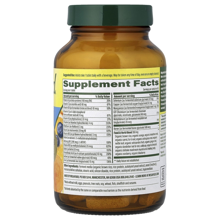 MegaFood, ежедневные витамины для мужчин, 60 таблеток