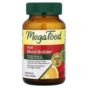 MegaFood, железо, 60 таблеток