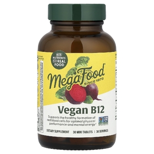 MegaFood, Vegan B12, 30 мини-таблеток