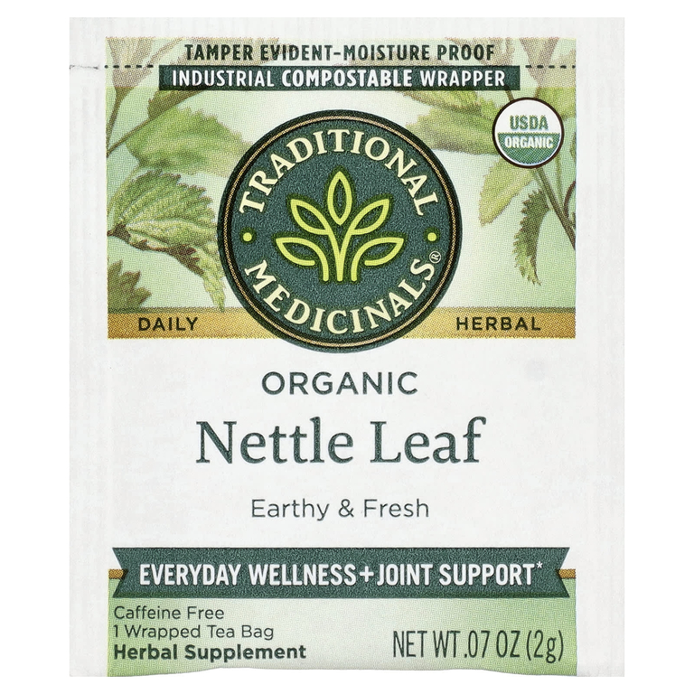 Traditional Medicinals, листья органической крапивы, без кофеина, 16 чайных пакетиков, 32 г (1,13 унции)