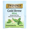 Twinings, холодный холодный чай, зеленый чай, мята, неподслащенный, 20 чайных пакетиков, 40 г (1,41 унции)