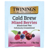 Twinings, холодный холодный чай, черный чай, смесь ягод, без подсластителей, 20 чайных пакетиков, 40 г (1,41 унции)