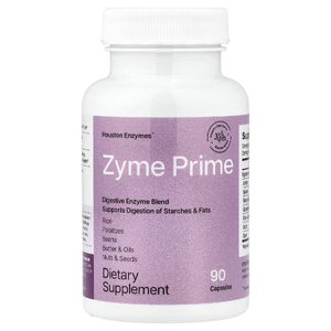 Houston Enzymes, комплекс пищеварительных ферментов для поддержки усвоения углеводов, жиров, крахмала и белков, 90 капсул