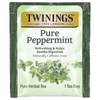 Twinings, травяной чай, чистая перечная мята, без кофеина, 25 чайных пакетиков, 50 г (1,76 унции)